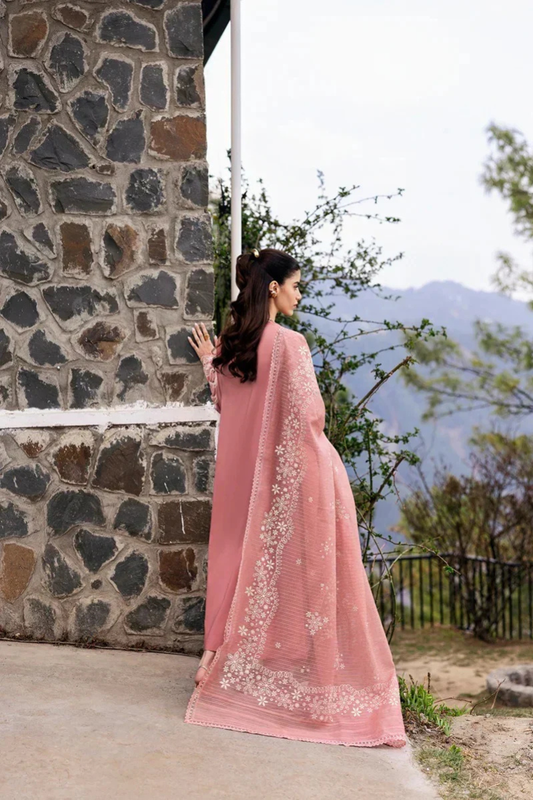 Unstitched Embroidered Lawn 3Pc Suit
