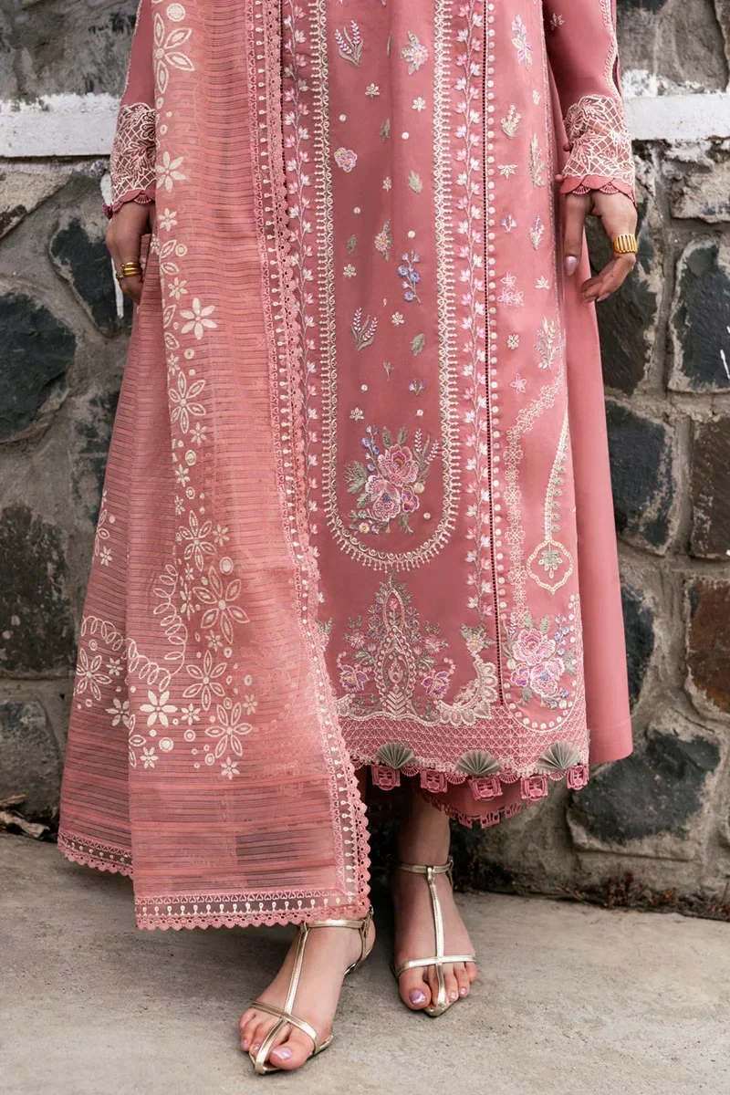 Unstitched Embroidered Lawn 3Pc Suit