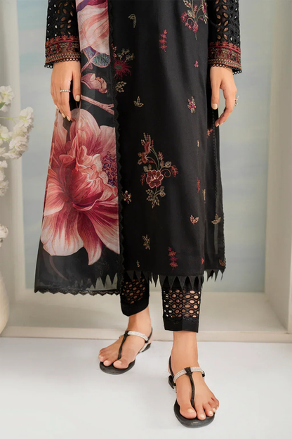 Unstitched Embroidered Lawn 3Pc Suit