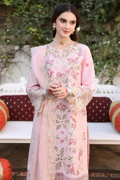 Unstitched Embroidered Lawn 3Pc Suit