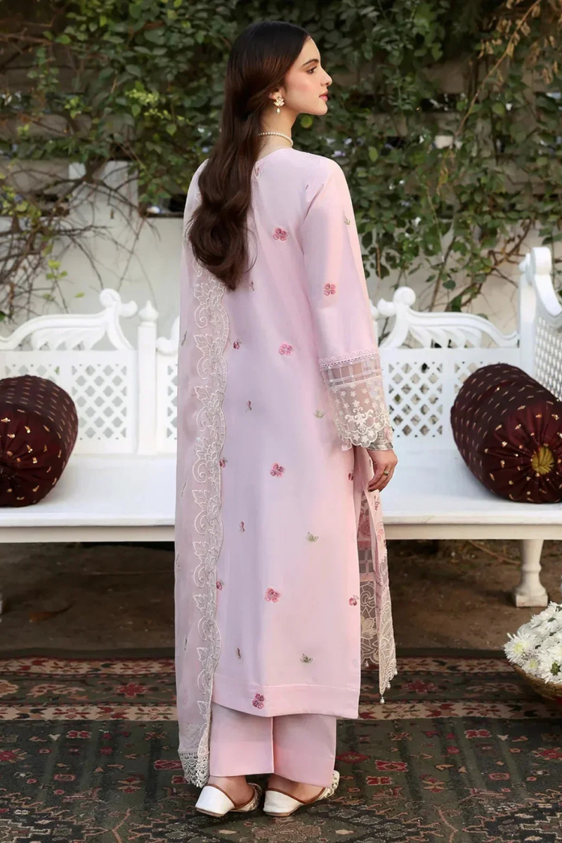 Unstitched Embroidered Lawn 3Pc Suit