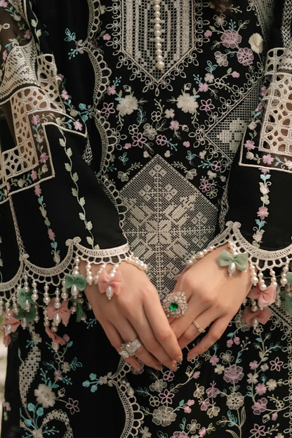 Unstitched Embroidered Lawn 3Pc Suit