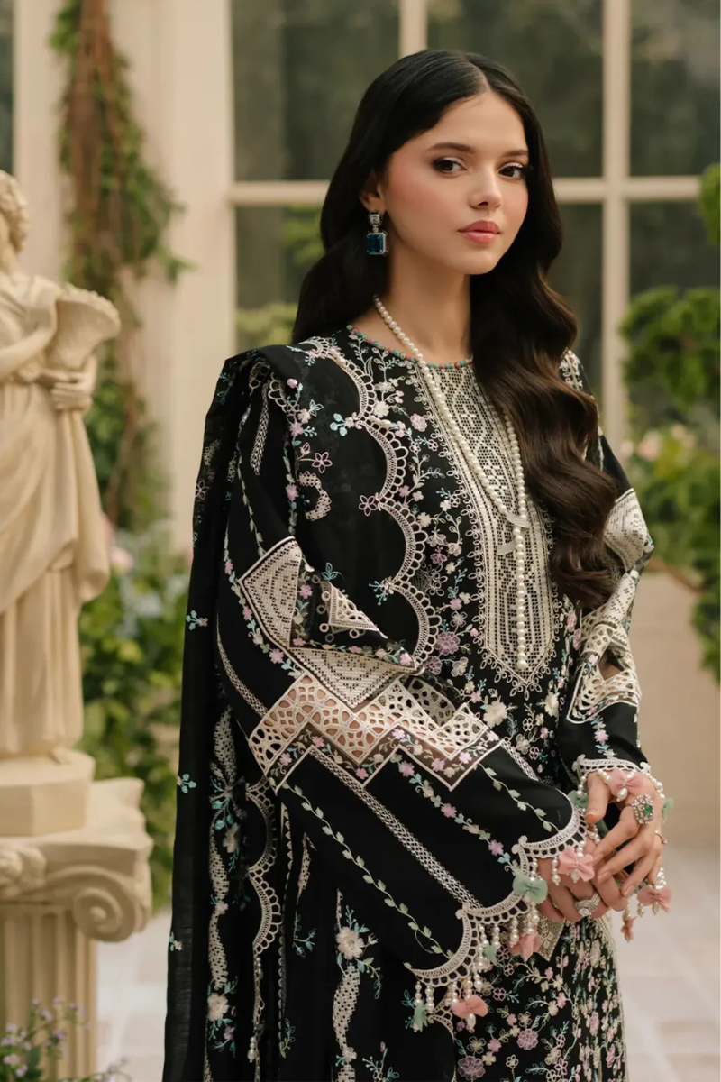 Unstitched Embroidered Lawn 3Pc Suit