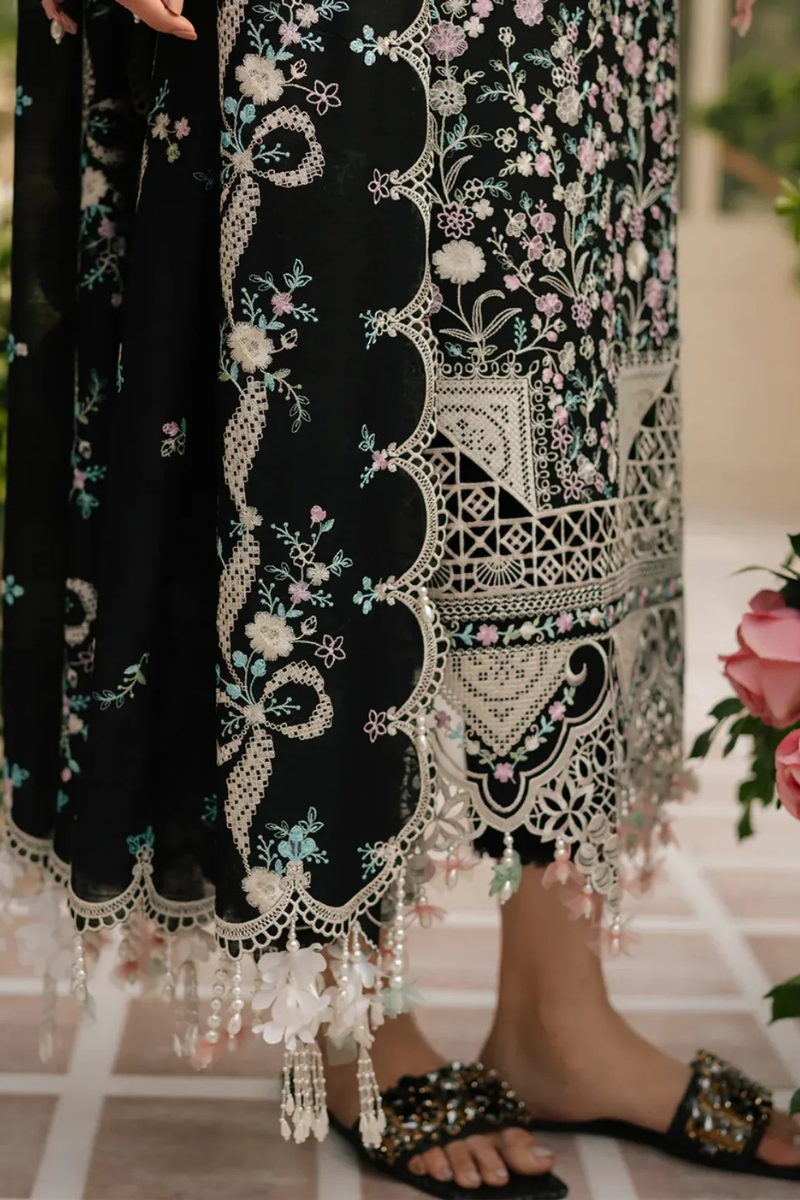 Unstitched Embroidered Lawn 3Pc Suit